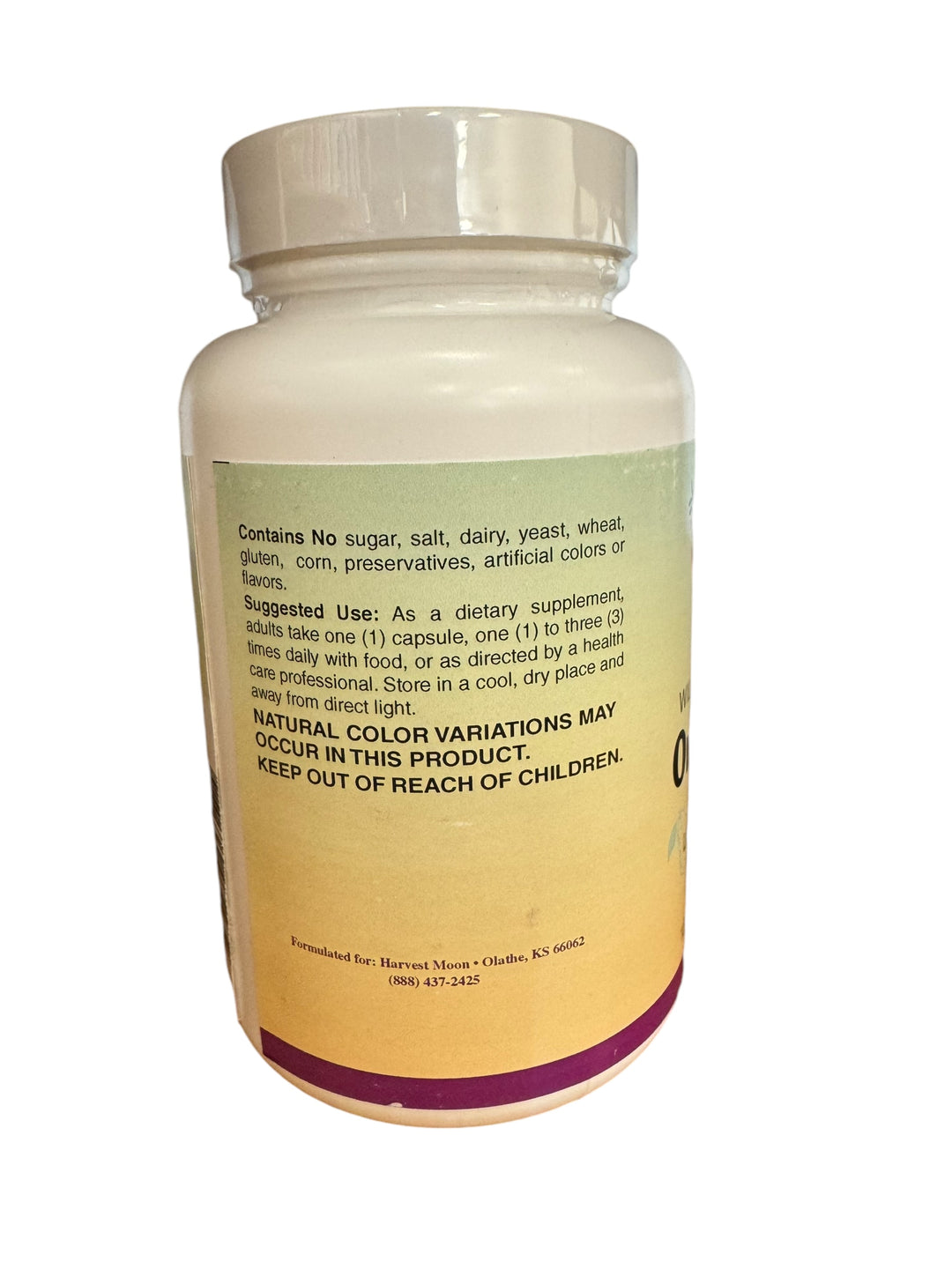 Aceite de orégano Harvest Moon (carvacrol) 120 cápsulas