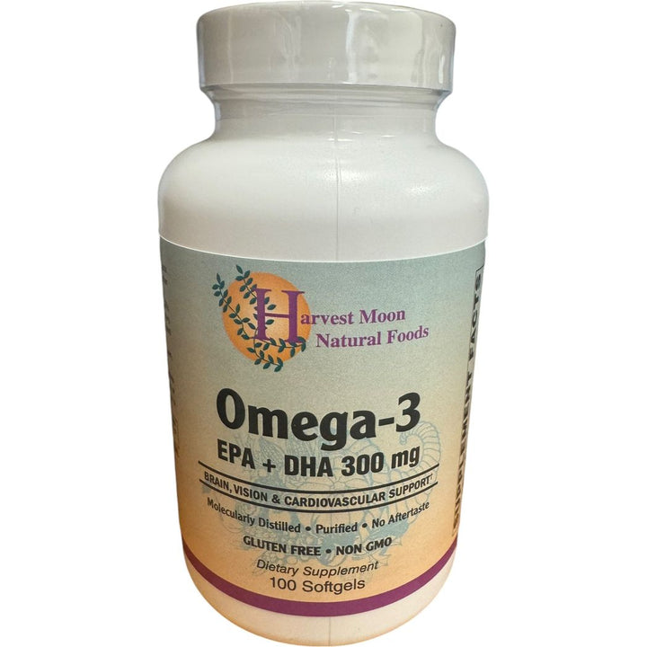 Harvest Moon Omega-3 Fish Oil Molecularly Distilled 100 Softgels