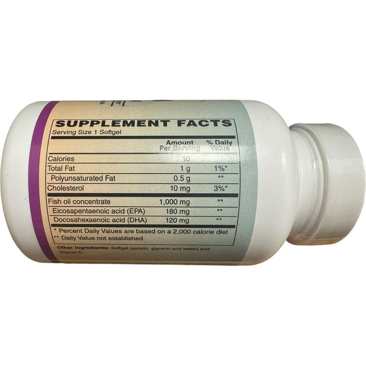 Harvest Moon Omega-3 Fish Oil Molecularly Distilled 100 Softgels