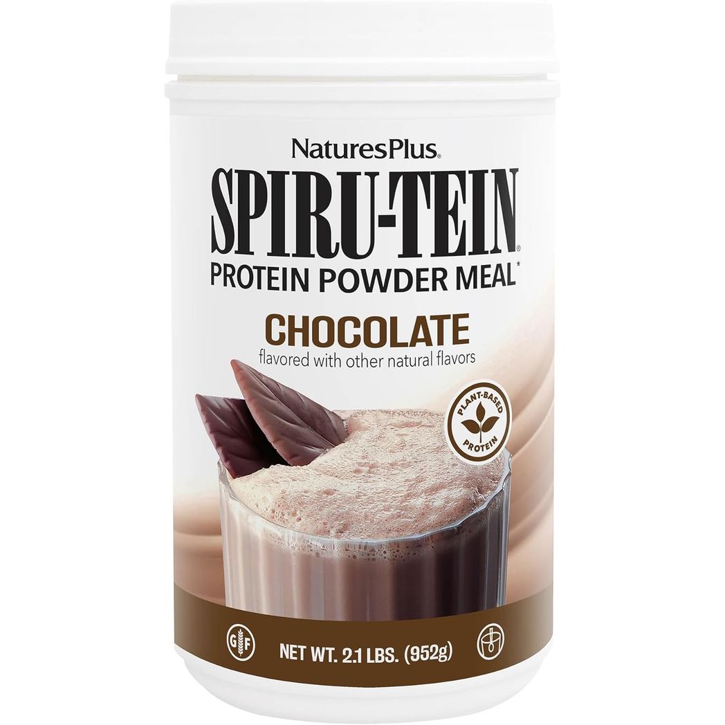 Natures Plus SPIRU-TEIN Plant-Based Protein Shake Non-GMO Vegetarian Gluten Free Nature's Plus