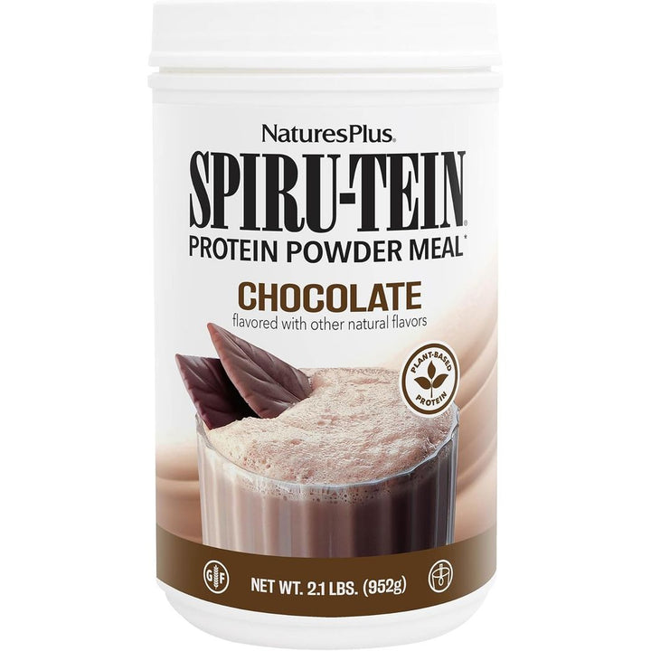 Natures Plus SPIRU-TEIN Plant-Based Protein Shake Non-GMO Vegetarian Gluten Free Nature's Plus