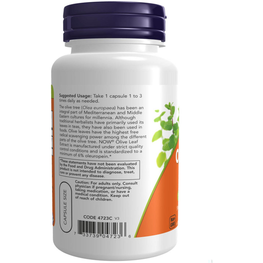 NOW Foods Olive Leaf Extract 500 mg Vegetarian - 60 Vcaps