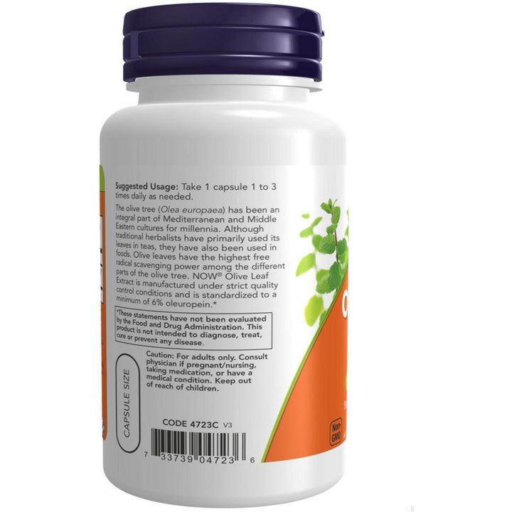 NOW Foods Olive Leaf Extract 500 mg Vegetarian - 60 Vcaps