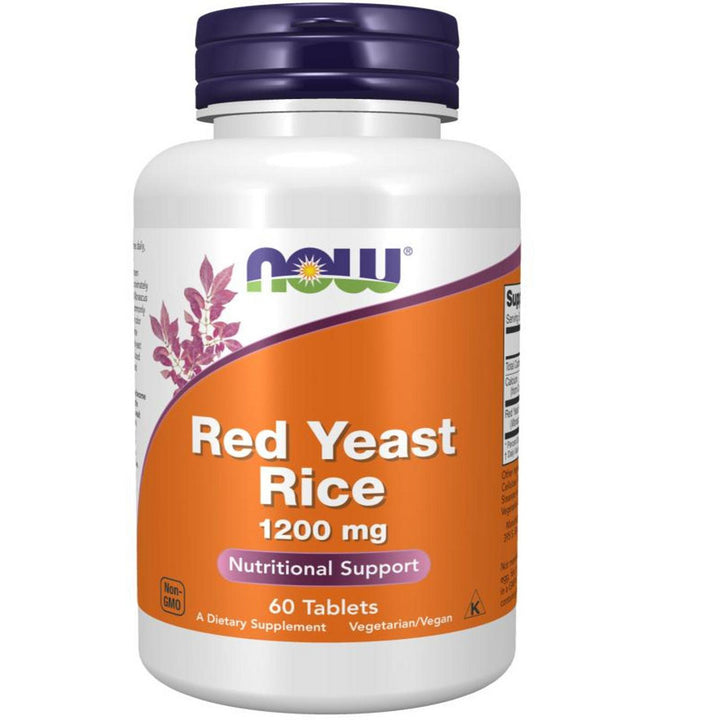 NOW Foods Red Yeast Rice 1200 mg 60 Tablets